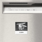 "Nasse Fly" Dish Washer Status Magnet (In Situ (Geschirrspüler))