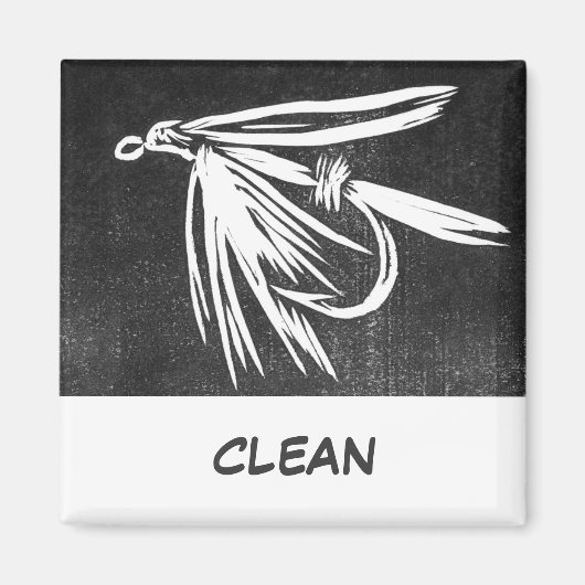 "Nasse Fly" Dish Washer Status Magnet (Vorne)