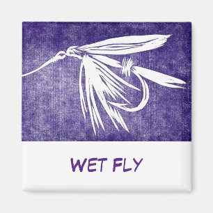 "Nasse Fly" Fliegenfischen Art Magnet