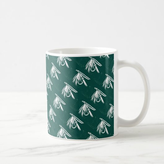 "Nasse Fly Green" geteerte Trout Fly Tasse (Rechts)