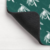 "Nasse Fly Green - Tiled" Classic Trout Fly Mousep Mousepad (Ecke)