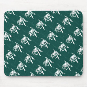 "Nasse Fly Green - Tiled" Classic Trout Fly Mousep Mousepad