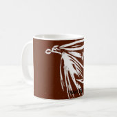 "Nasse Fly on brawn" Klassische Trout Fly Tasse (Vorderseite Links)
