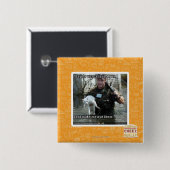 Nasse Katze und Gewehr Button (Vorne & Hinten)