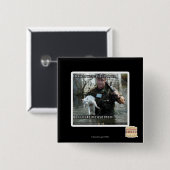 Nasse Katze und Gewehr Button (Vorne & Hinten)