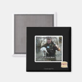 Nasse Katze und Gewehr Magnet (Vorderseite/Rückseite)