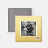 Nasse Katze und Gewehr Magnet (Vorderseite/Rückseite)