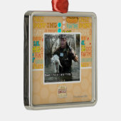 Nasse Katze und Gewehr Ornament Aus Metall (Rechts)