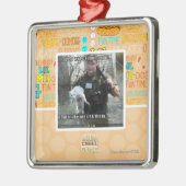 Nasse Katze und Gewehr Ornament Aus Metall (Links)