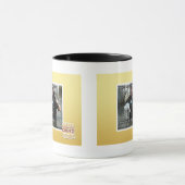 Nasse Katze und Gewehr Tasse (Zentrum)