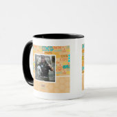 Nasse Katze und Gewehr Tasse (Vorderseite Links)