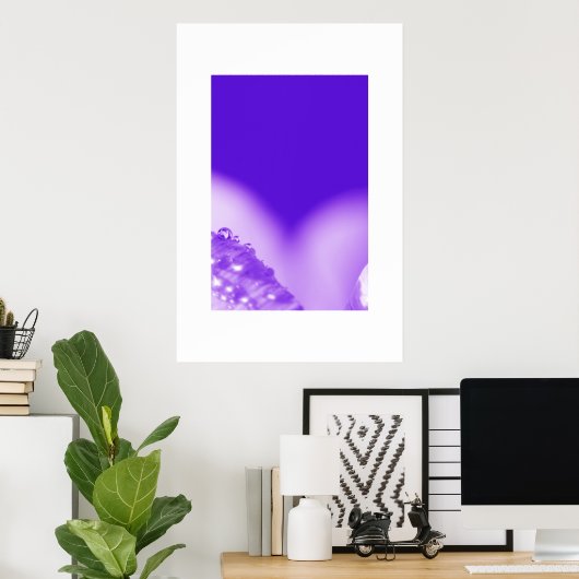 Nasse Lila Poster (Heimbüro)