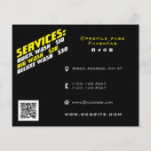 Nasse metallische Imitate Textur Tropfen Flyer (Hinten)