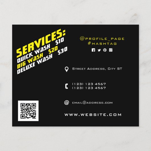 Nasse metallische Imitate Textur Tropfen Flyer (Hinten)