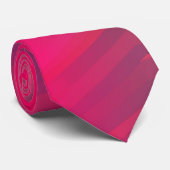 nasse rote pinkish Streifen Krawatte (Gerollt)