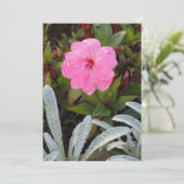 Nasseinladung, Blume anpassen Einladung (Stehend Vorderseite)