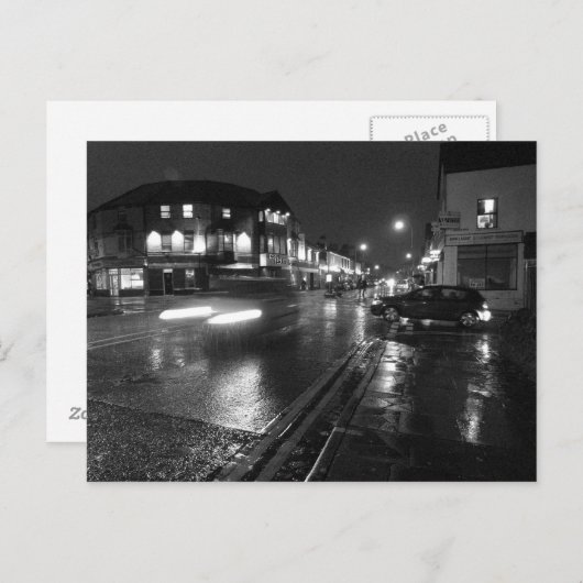 Nasser Abend, Salisbury Road Cardiff (3) Postkarte (Vorne/Hinten)