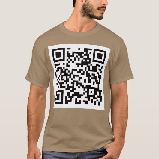 Nasser Furz QR-Code-Witz-Meme T-Shirt (Vorderseite)