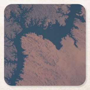 Nasser Rechteckiger Pappuntersetzer