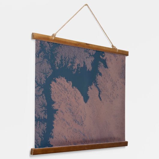 Nasser Wandteppich Mit Holzrahmen (Gewinkelt)