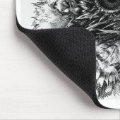 Nasses Eulenmäuschen-Pad Mousepad (Ecke)