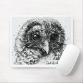 Nasses Eulenmäuschen-Pad Mousepad (Mit Mouse)