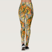 nasses Herbst-Blätter Leggings (Rückseite)