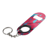 Nassfarbe Mini Flaschenöffner (Vorderseite Schrägansicht)