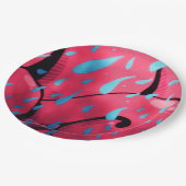 Nassfarbe Pappteller (Schrägansicht)