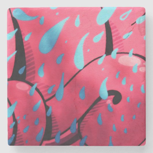 Nassfarbe Steinuntersetzer (Vorderseite)