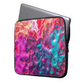Nassfarbene abstrakte Kunstpalette Moderne Laptopschutzhülle (Vorderseite Links)