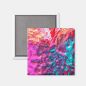 Nassfarbene abstrakte Kunstpalette Moderne Magnet (Vorderseite/Rückseite)