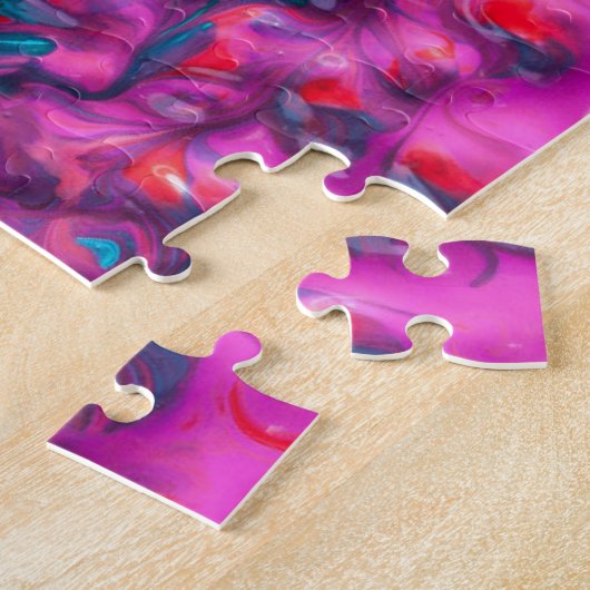 Nassfarbene abstrakte Kunstpalette Moderne Puzzle (Seite)