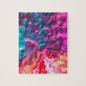 Nassfarbene abstrakte Kunstpalette Moderne Puzzle (Vertikal)