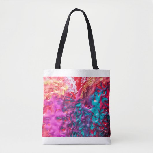 Nassfarbene abstrakte Kunstpalette Moderne Tasche (Vorderseite)