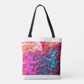 Nassfarbene abstrakte Kunstpalette Moderne Tasche (Rückseite)