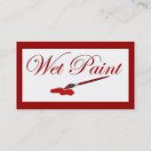 Nassfarbige Visitenkarte (Rückseite)