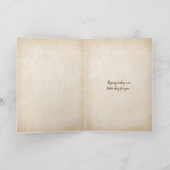 Nassfenster mit Sonnenblumenstrauß Karte (Innenseite)