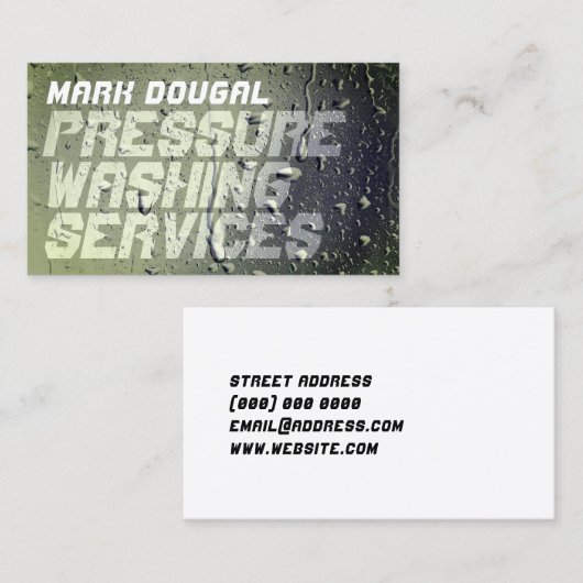 Nassfläche der Imitate Visitenkarte (Vorne/Hinten)