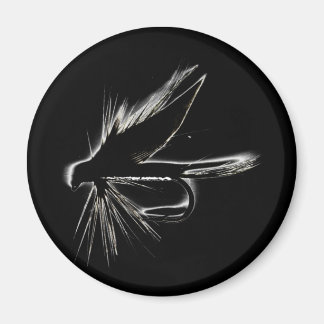 Nassfliege-Silhouette Magnet