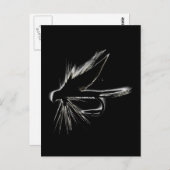 Nassfliege-Silhouette Postkarte (Vorne/Hinten)