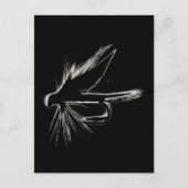Nassfliege-Silhouette Postkarte (Vorderseite)