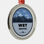 Nassgebirge Colorado Camping Ornament Aus Metall (Rechts)