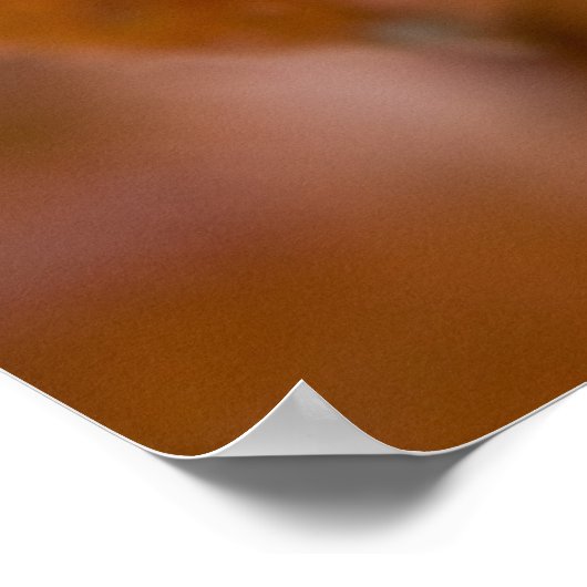 Nassherbstblatt Poster (Ecke)