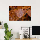 Nassherbstblatt Poster (Heimbüro)