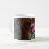Nasshund mit Banane Kaffeetasse (Vorderseite Links)