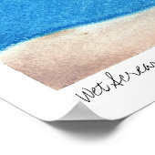 Nassschreie von Lee Vandergrift Poster (Ecke)