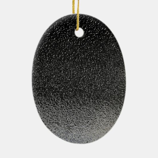 Nassschwarzer Asphalt-Hintergrund Keramik Ornament (Hinten)