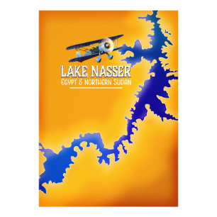 Nasssee Ägypten und Sudan-Karte Fotodruck