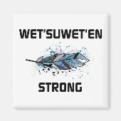 Nass'suwet'en Strong Horizontal Feather Color Magnet (Vorne)